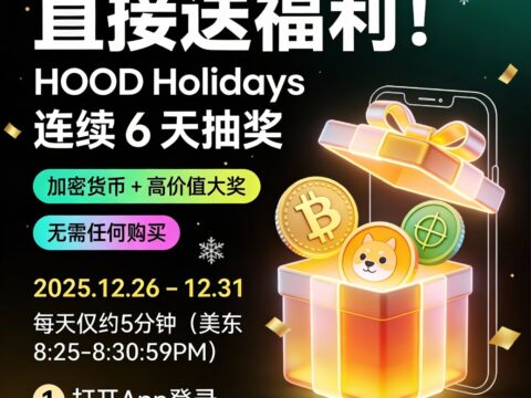 Robinhood HOOD Holidays活动详情介绍：每人每日最多拿 17,500 美元