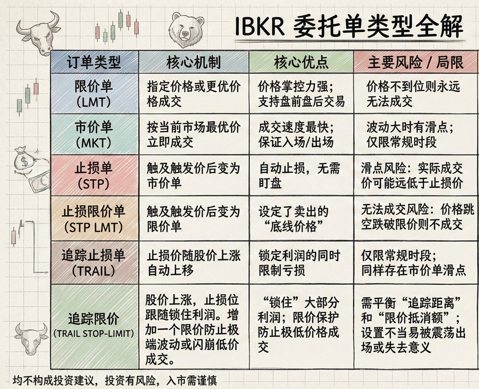 盈透证券怎么下单？Interactive Brokers订单参数、隔夜交易与智能算法全解析