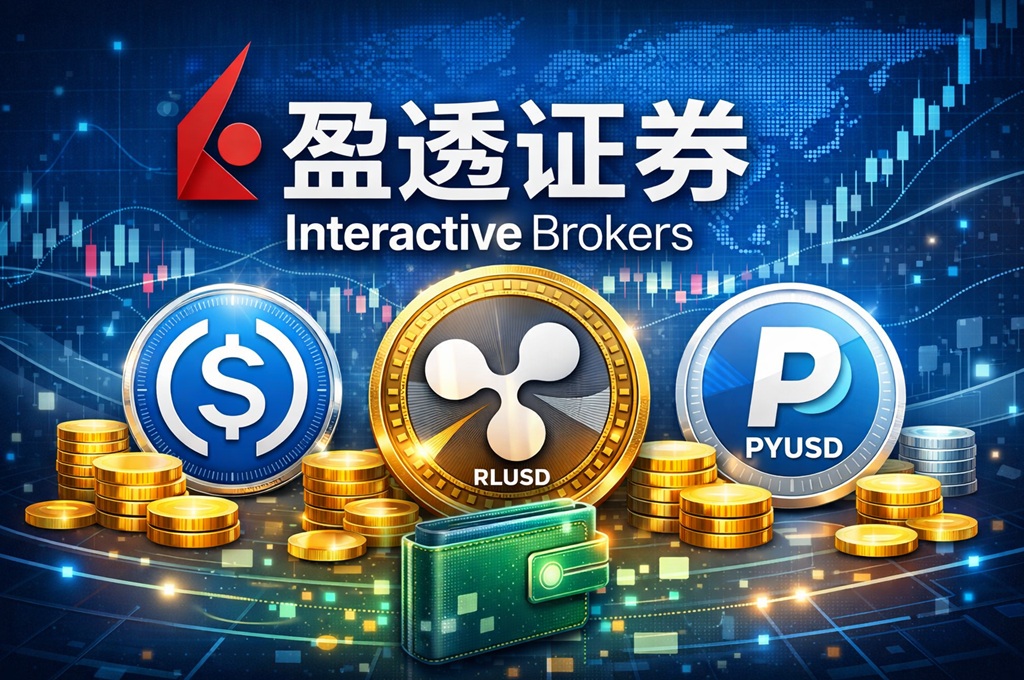 Interactive Brokers 盈透证券允许客户使用稳定币入金：支持USDC/PYUSD/RLUSD