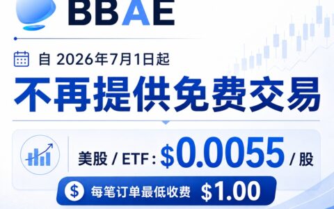 必贝证券（BBAE）自2026年7月1日起开始收取平台费